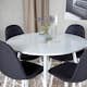 Matgrupp Venture Home Plake med 4 Pobbie Stolar Polyestertyg Runt