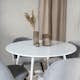 Matgrupp Venture Home Plake med 4 Valentina Stolar Sammet Runt