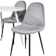 Matgrupp Venture Home Plake med 4 Pobbie Stolar Sammet Runt