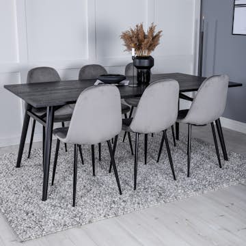 Matgrupp Venture Home Salt med 6 Pobbie Stolar