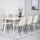 Matgrupp Venture Home Pobbie med 6 Stolar Sammet