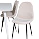 Matgrupp Venture Home Pobbie med 6 Stolar Sammet