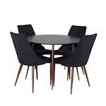 Matgrupp Venture Home Plake1 med 4 Laura Stolar Polyestertyg Runt