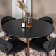 Matgrupp Venture Home Plake med 4 Valor Stolar Runt