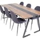 Matgrupp Venture Home Jane med 6 Pobbie Stolar Polyestertyg