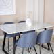 Matgrupp Venture Home Estelle 140 med 4 Valentina Stolar PolyEstelletyg
