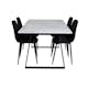 Matgrupp Venture Home Estelle 140 med 4 Phoi Stolar