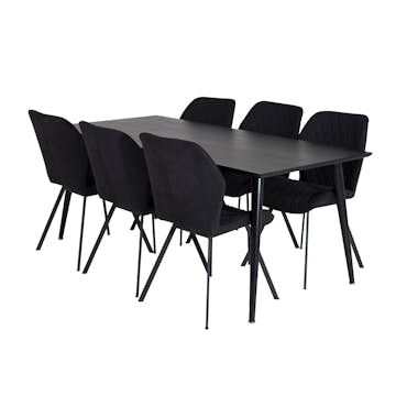 Matgrupp Venture Home Dipp med 6 Gemma Stolar