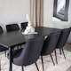 Matgrupp Venture Home Dipp med 6 Velvet Deluxe Stolar
