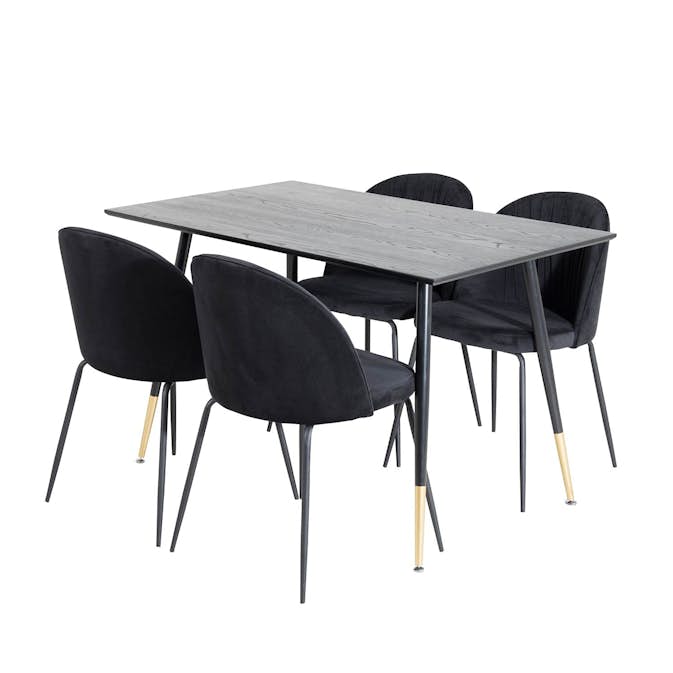 Matgrupp Venture Home Dipp med 4 Wrinkles Stolar