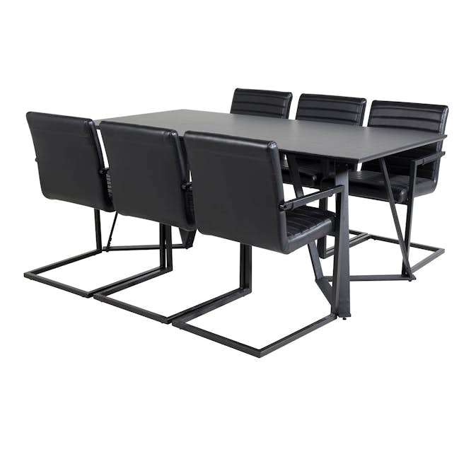 Matgrupp Venture Home Madde med 6 Asta Stolar