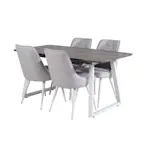 Matgrupp Venture Home Ina med 4 Vera Stolar Polyestertyg