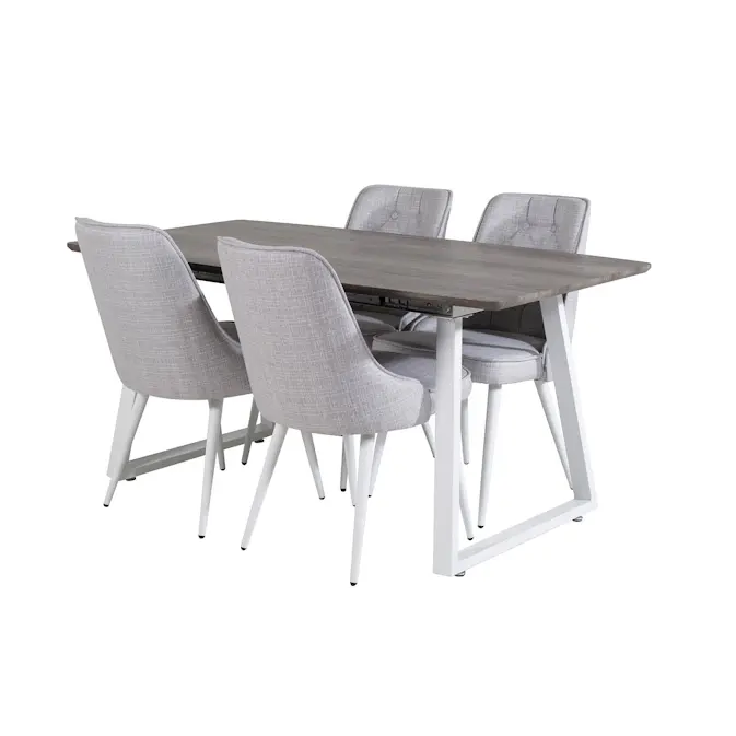 Matgrupp Venture Home Ina med 4 Vera Stolar Polyestertyg