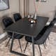 Matgrupp Venture Home Ina med 4 Vera Stolar Sammet