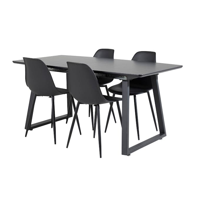 Matgrupp Venture Home Ina med 4 Pop Stolar