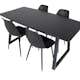Matgrupp Venture Home Ina med 4 Pop Stolar