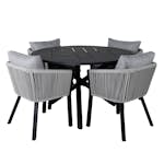 Matgrupp Venture Home Alma med 4 Virya Stolar