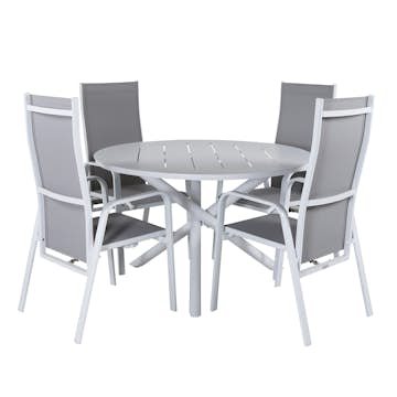 Matgrupp Venture Home Ande med 4 Cubb Recliner Matstolar