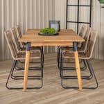 Matgrupp Utomhus Venture Home Julle med 6 Minos Trädgårdsstolar