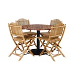 Matgrupp Venture Home Canne med 4 Cave Matstolar