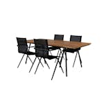 Matgrupp Venture Home Chane med 4 Anve Matstolar