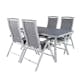 Matgrupp Utomhus Venture Home Vyn med 4 Arz Trädgårdsstolar Vit/Grå