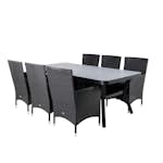 Matgrupp Utomhus Venture Home Vyn med 6 Mani Trädgårdsstolar