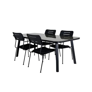 Matgrupp Venture Home Olle med 4 Nime Matstolar