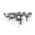 Matgrupp Venture Home Lova 160 med 6 Leon Matstolar