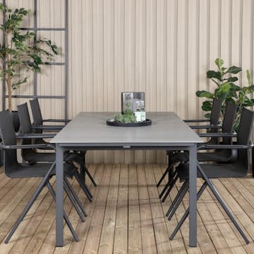 Matgrupp Venture Home Lova 224 med 6 Aspen Matstolar