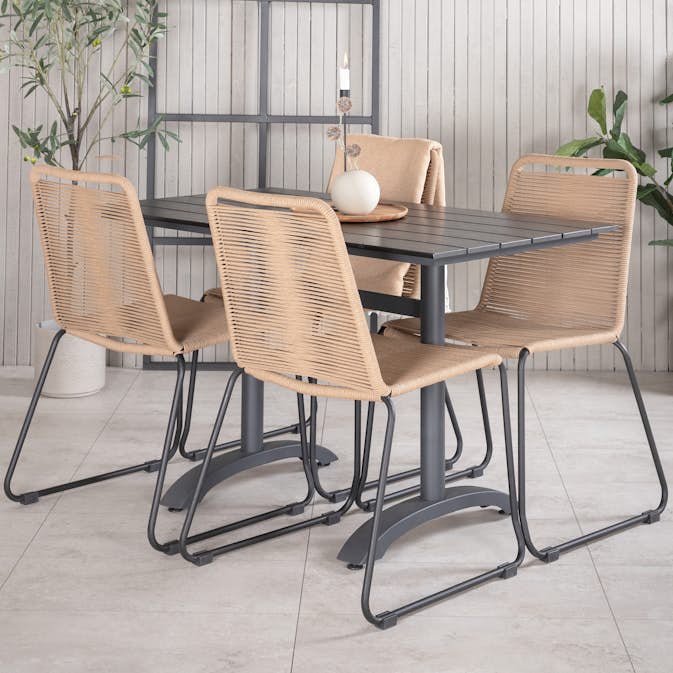 Matgrupp Venture Home Denver med 4 Lindos Stolar