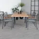 Matgrupp Utomhus Venture Home Perla 152 med 6 Douglas Trädgårdsstolar