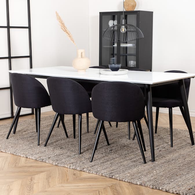 Matgrupp Venture Home Jolie med 6 Valentina Stolar