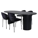 Matgrupp Venture Home Bianca med 4 Valor Stolar