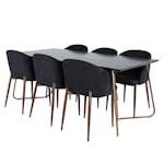 Matgrupp Venture Home Annika med 6 Archie Stolar