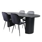 Matgrupp Venture Home Bianca med 4 Elisa Stolar