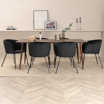 Matgrupp Venture Home Polar med 6 Berit Stolar