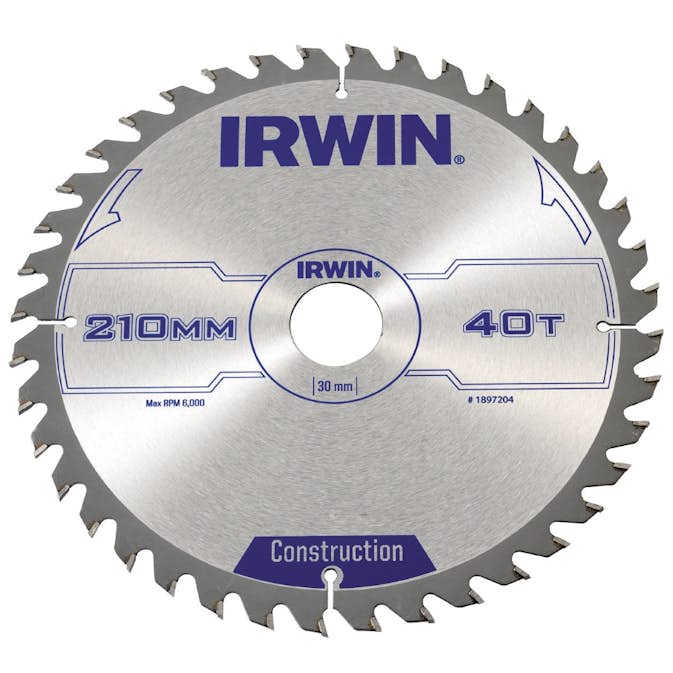 Sågklinga Irwin 210x30/20/16mm 40t 2,5mm