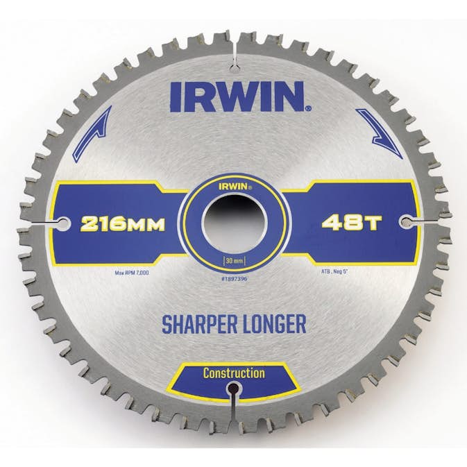 Sågklinga Irwin 216x30mm 48t 2,0mm