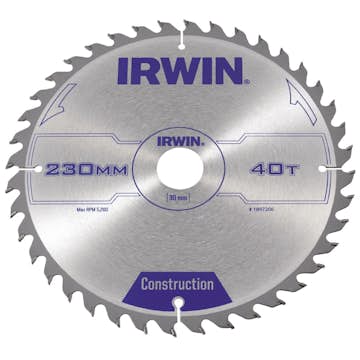 Sågklinga Irwin 230x30/20/16mm 40t 2,8mm
