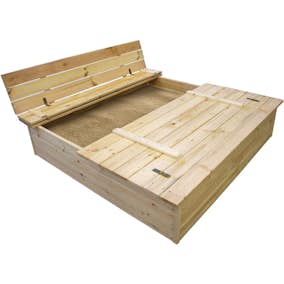 Sandlåda Jabo Trä med Lock & Bänk
