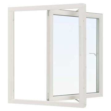 Sideswing Svenska Fönster Aluminiumbeklätt Trä 3-Glas