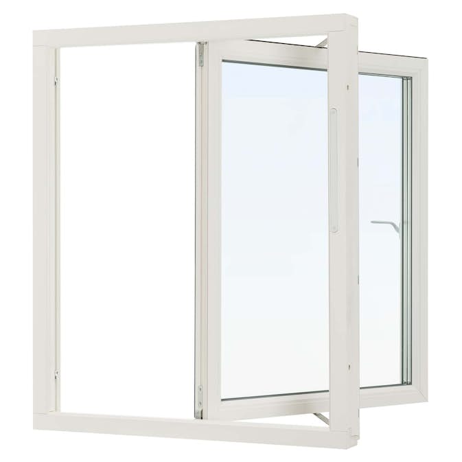 Sideswing Svenska Fönster Aluminiumbeklätt Trä 3-Glas