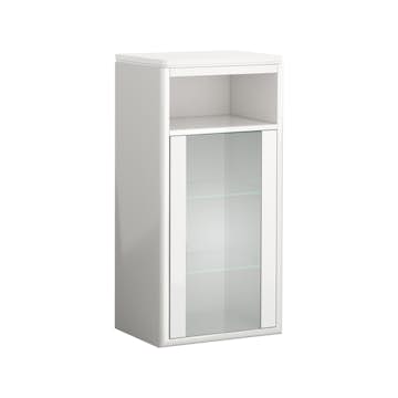 Sidoskåp DuoBad Vilan med Frostglasdörr