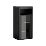 Sidoskåp DuoBad Vilan med Klarglasdörr