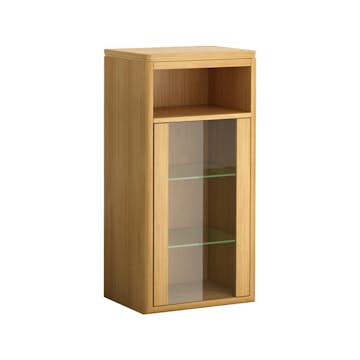 Sidoskåp DuoBad Vilan med Klarglasdörr