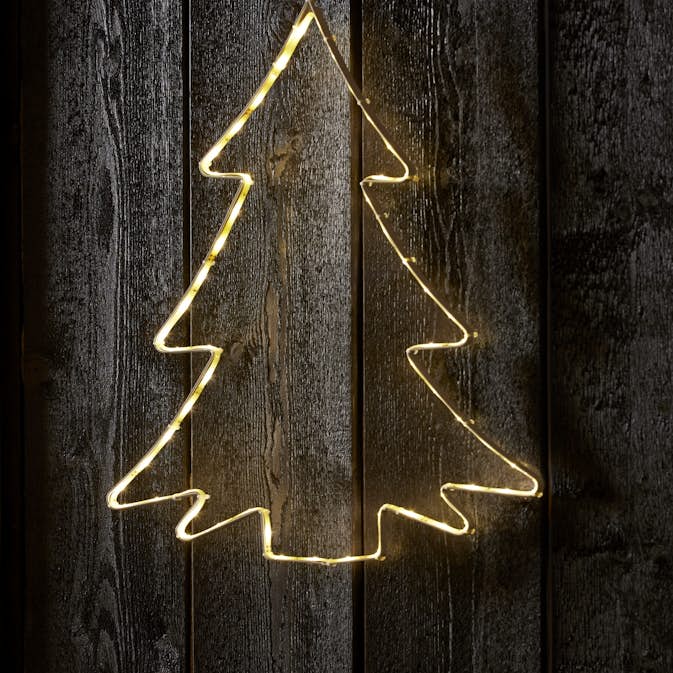 Dekorationsbelysning Star Trading Lumiwall Gran