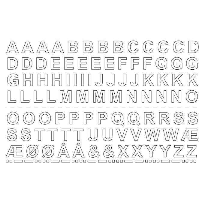Självhäftande Bokstäver Habo