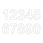 Självhäftande Siffror Habo 50 mm