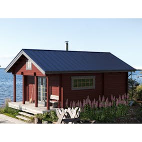 Attefallshus Baseco Sjöbonäs 30 m2 Stuga med Loft